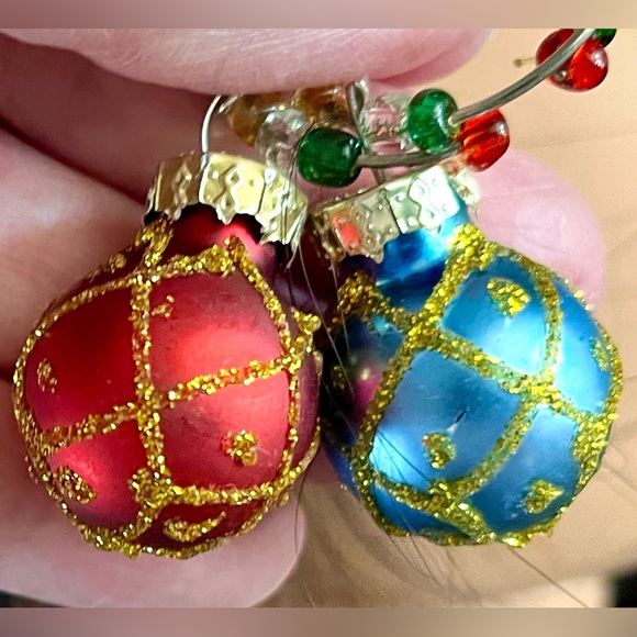 Christmas pierced bulb earrings jewelry - Picture 7 of 15